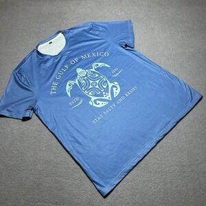 The Gulf of Mexico Be Salty and‎ Resist Turtle Unisex T-Shirt Size XL NWOT